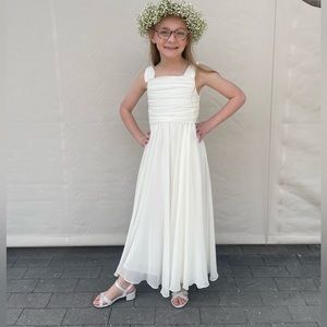 Dessy ivory junior bridesmaid dress